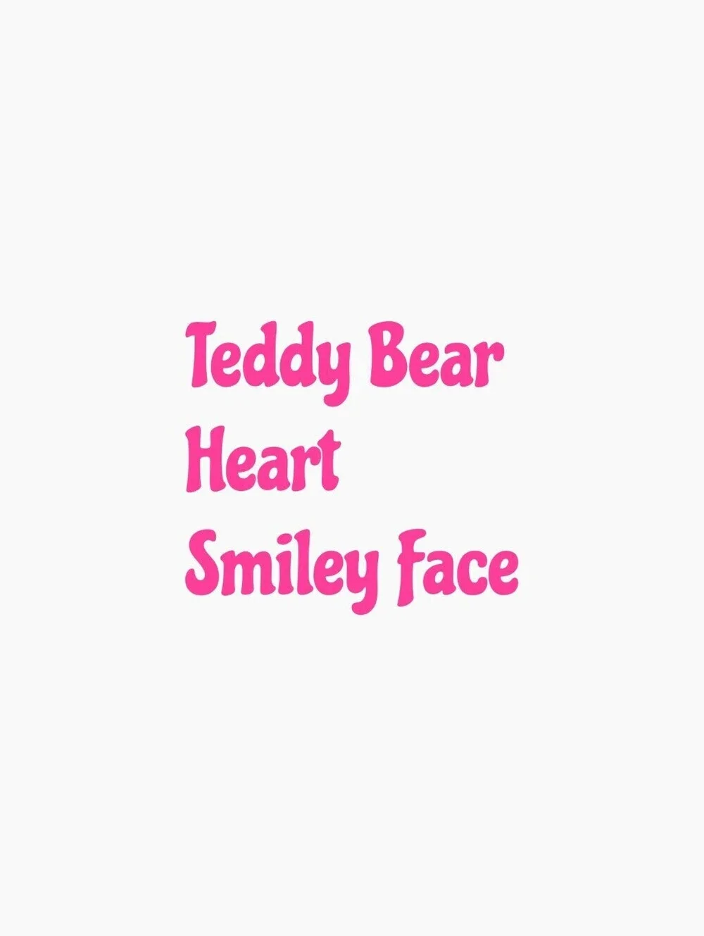 Fashion Jewelry pink teddy